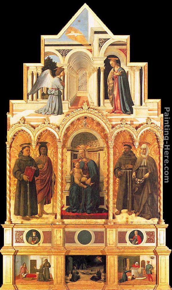 Polyptych of St Anthony painting - Piero della Francesca Polyptych of St Anthony art painting